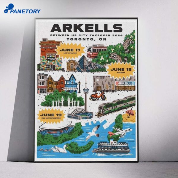 Arkells Toronto Jun 19 2026 Poster