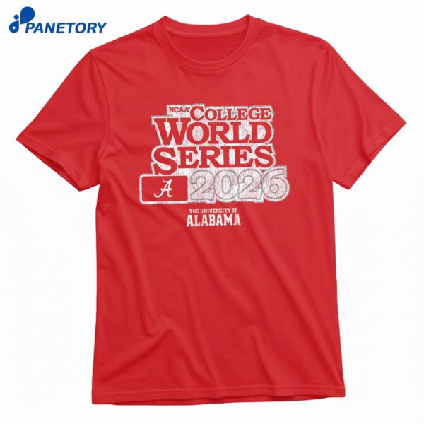 Alabama Baseball 2026 College World Series T-Shirt