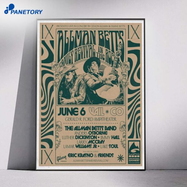 Allman Betts Family Revival Vail CO Jun 6 2026 Poster