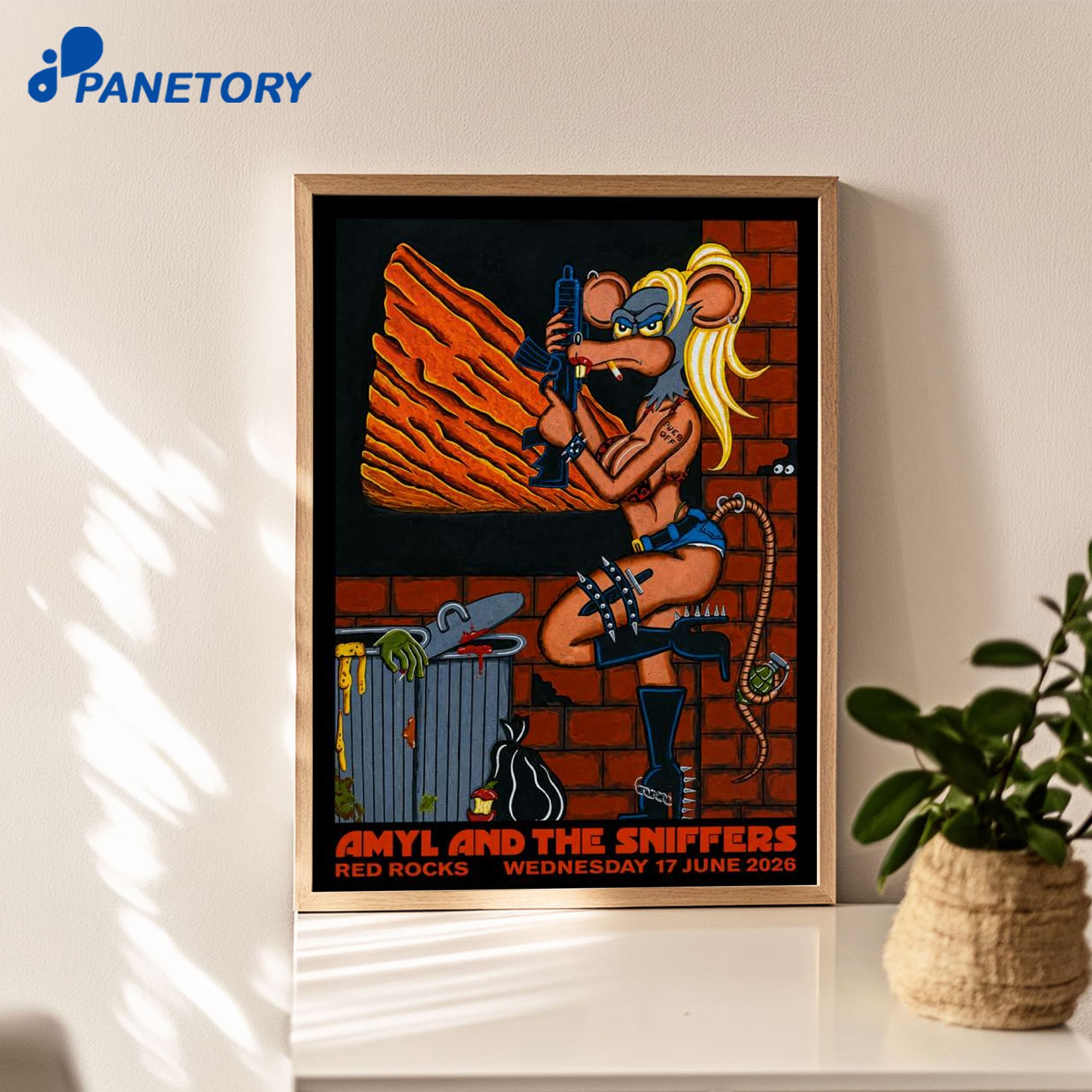 Amyl And The Sniffers Red Rocks Amphitheatre Jun 17 2026 Poster Amyl And The Sniffers Red Rocks Amphitheatre Jun 17 2026 Poster