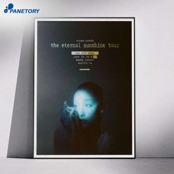 Ariana Grande Moody Center Jun 24 26 27 2026 Poster