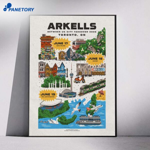 Arkells Tour 2026 Poster