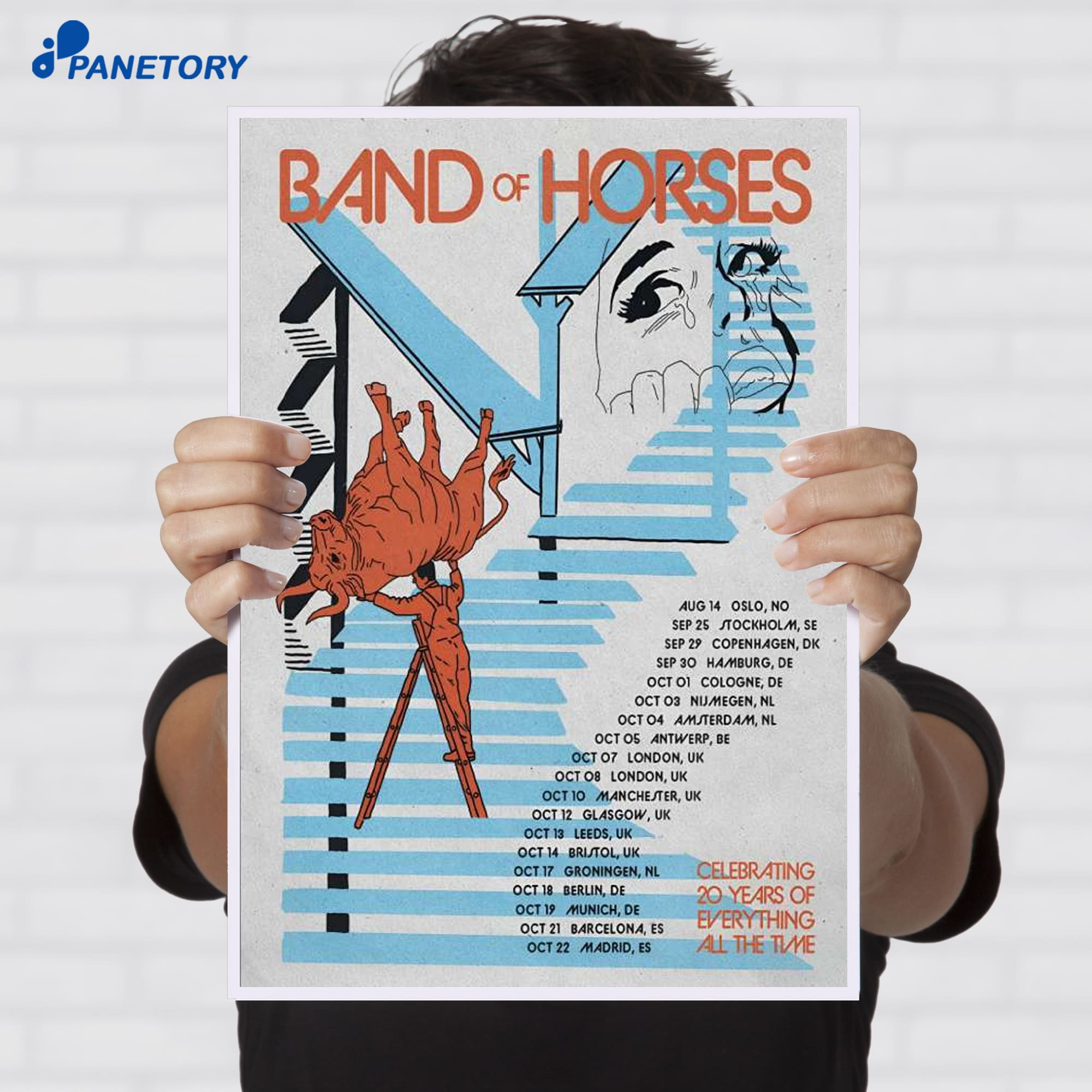 Band Of Horses Celebrating 20 Years Of Everything All The Time 2026 Poster Band Of Horses Celebrating 20 Years Of Everything All The Time 2026 Poster