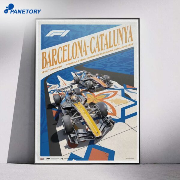 Barcelona Calalunya Formula 1 Gran Premio De Jun 13 2026 Poster