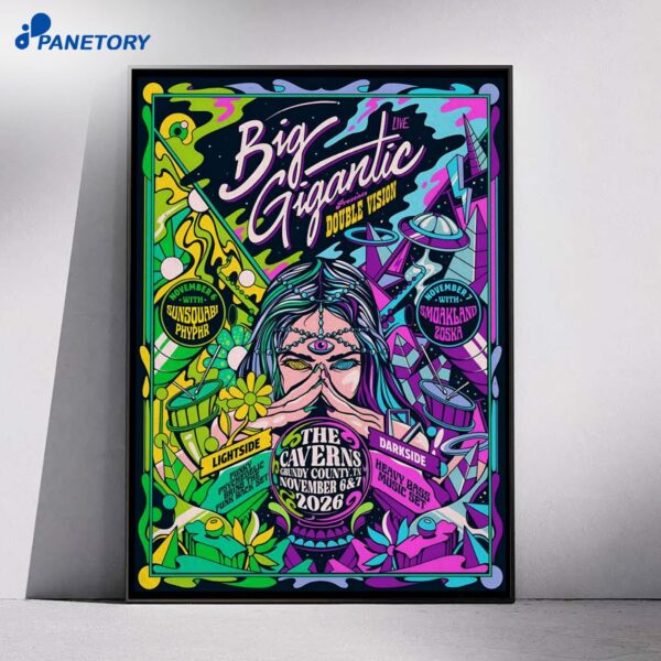 Big Gigantic The Caverns Pelham TN Nov 6-7 2026 Poster