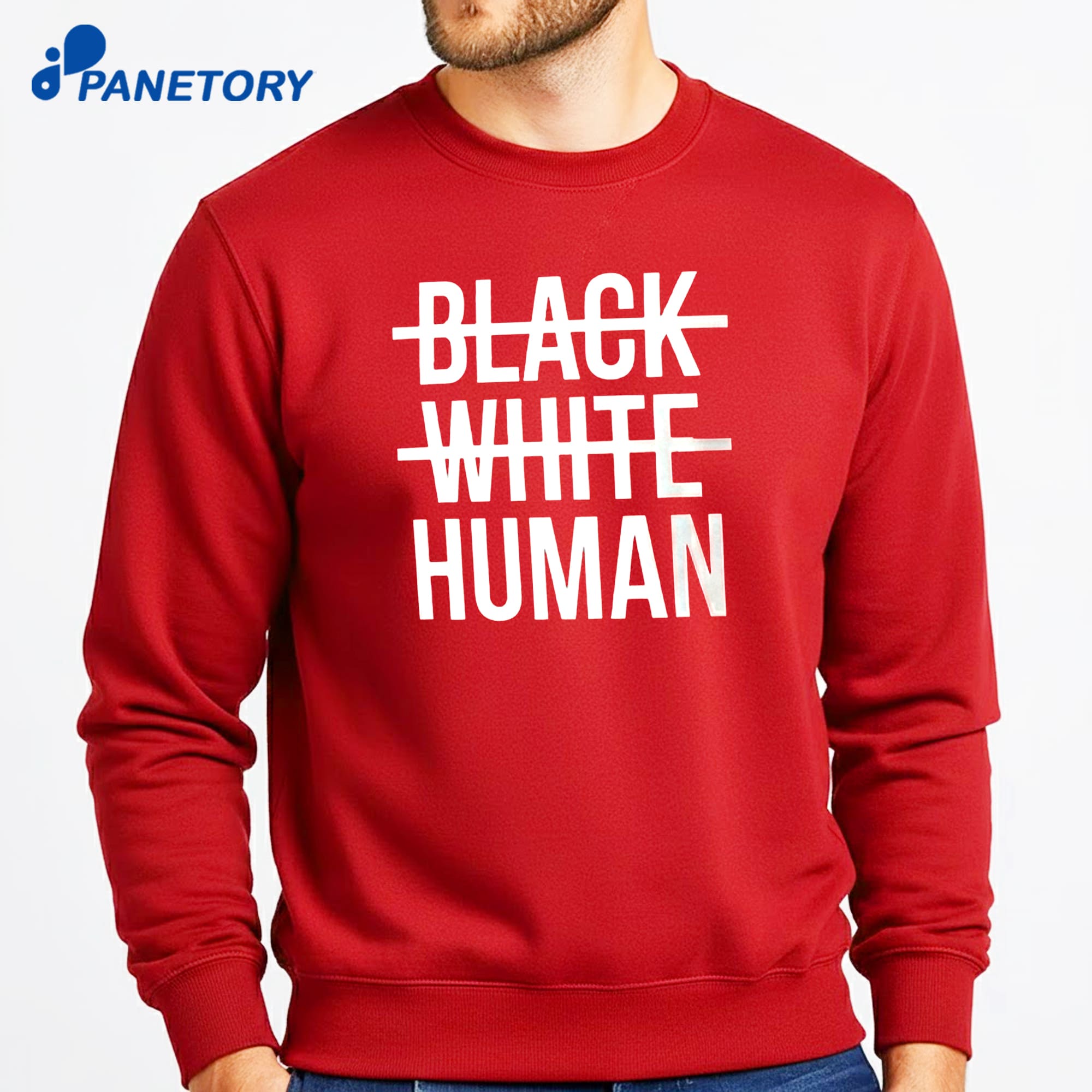 Black White Human T-Shirt 6 Black White Human T-Shirt 2