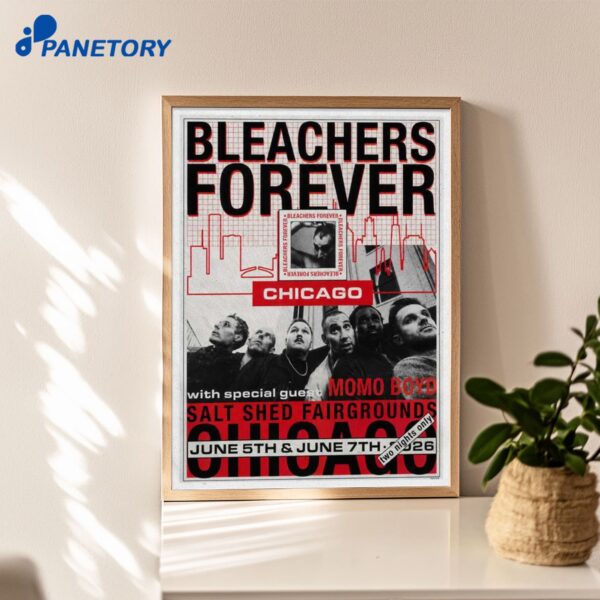 Bleachers Forever Tour Chicago IL Jun 7 2026 Poster