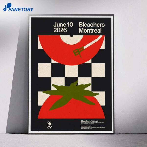 Bleachers Montreal Quebec Jun 10 2026 Poster
