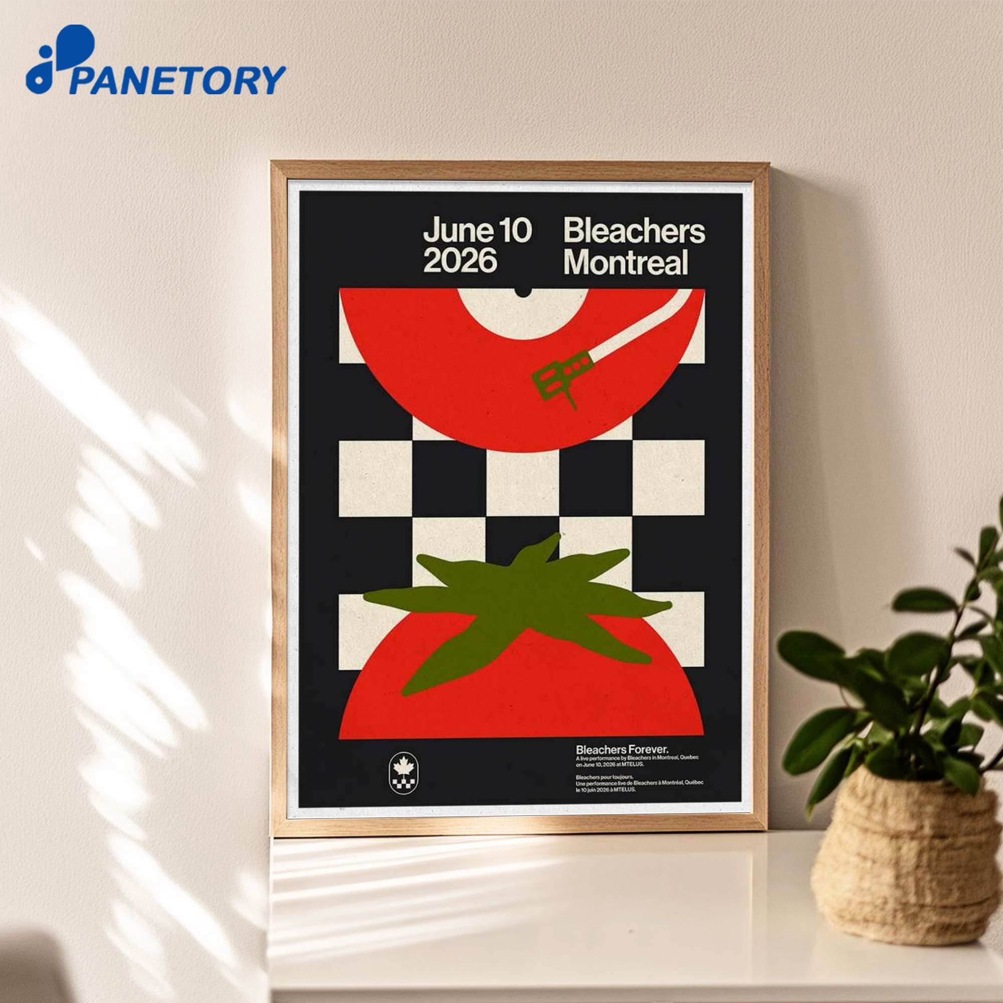 Bleachers Montreal Quebec Jun 10 2026 Poster Bleachers Montreal Quebec Jun 10 2026 Poster