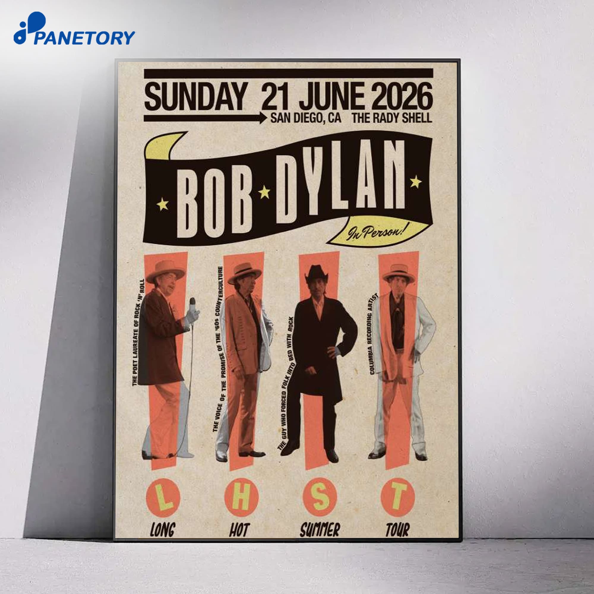 Bob Dylan San Diego Jun 21 2026 Poster 4 Bob Dylan San Diego Jun 21 2026 Poster 1