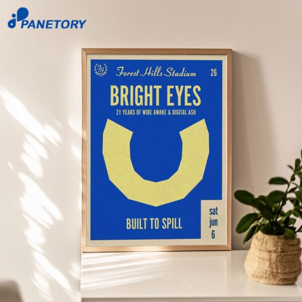 Bright Eyes Forest Hills Stadium Jun 6 2026 Poster