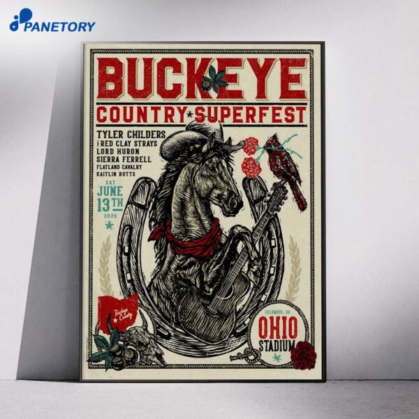 Buckeye Country Superfest Columbus OH Jun 13 2026 Poster