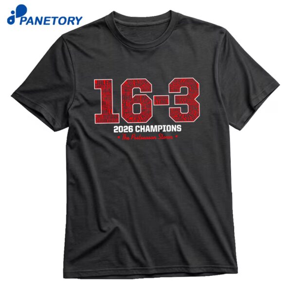 Carolina Hockey 16-3 2026 Champs T-Shirt