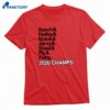 Carolina Hockey Ampersand Champs Svech & Hallsy & Stank & Jarvy & Staal & Fly & Fishy T-shirt 1