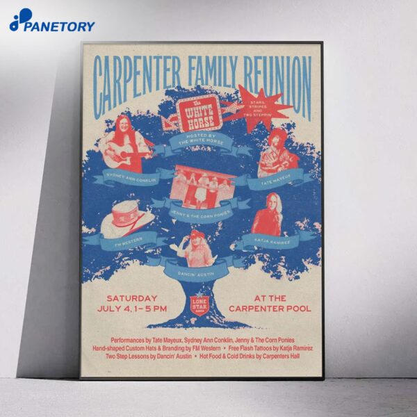 Carpenter Family Reunion Austin TX Jul 4 2026 Poster
