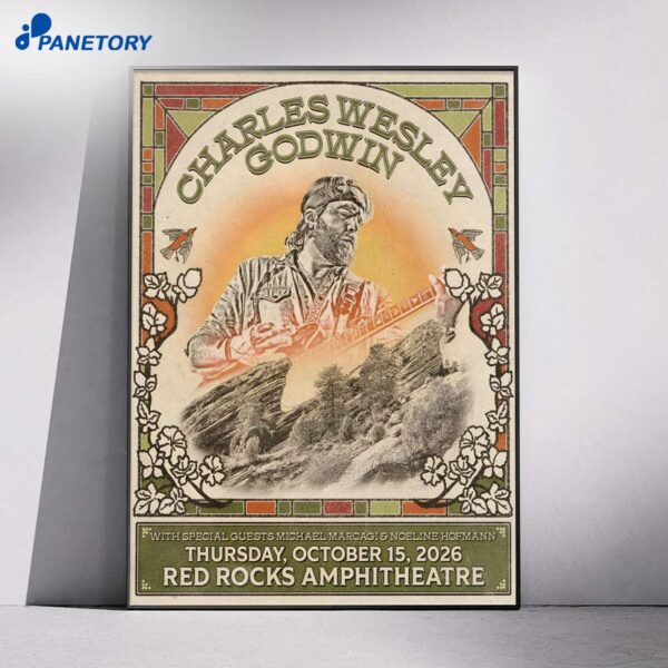 Charles Wesley Godwin Red Rocks Amphitheatre Oct 15 2026 Poster