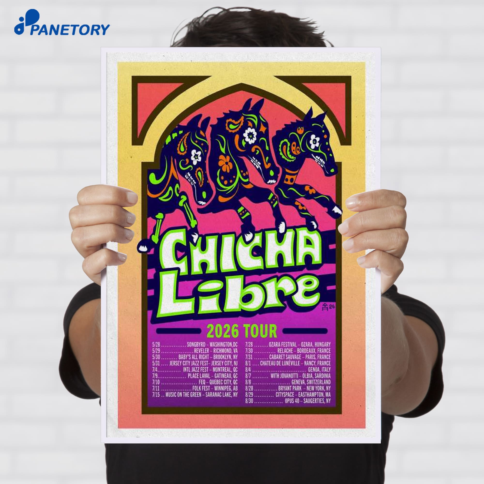 Chicha Libre Tour 2026 Poster Chicha Libre Tour 2026 Poster