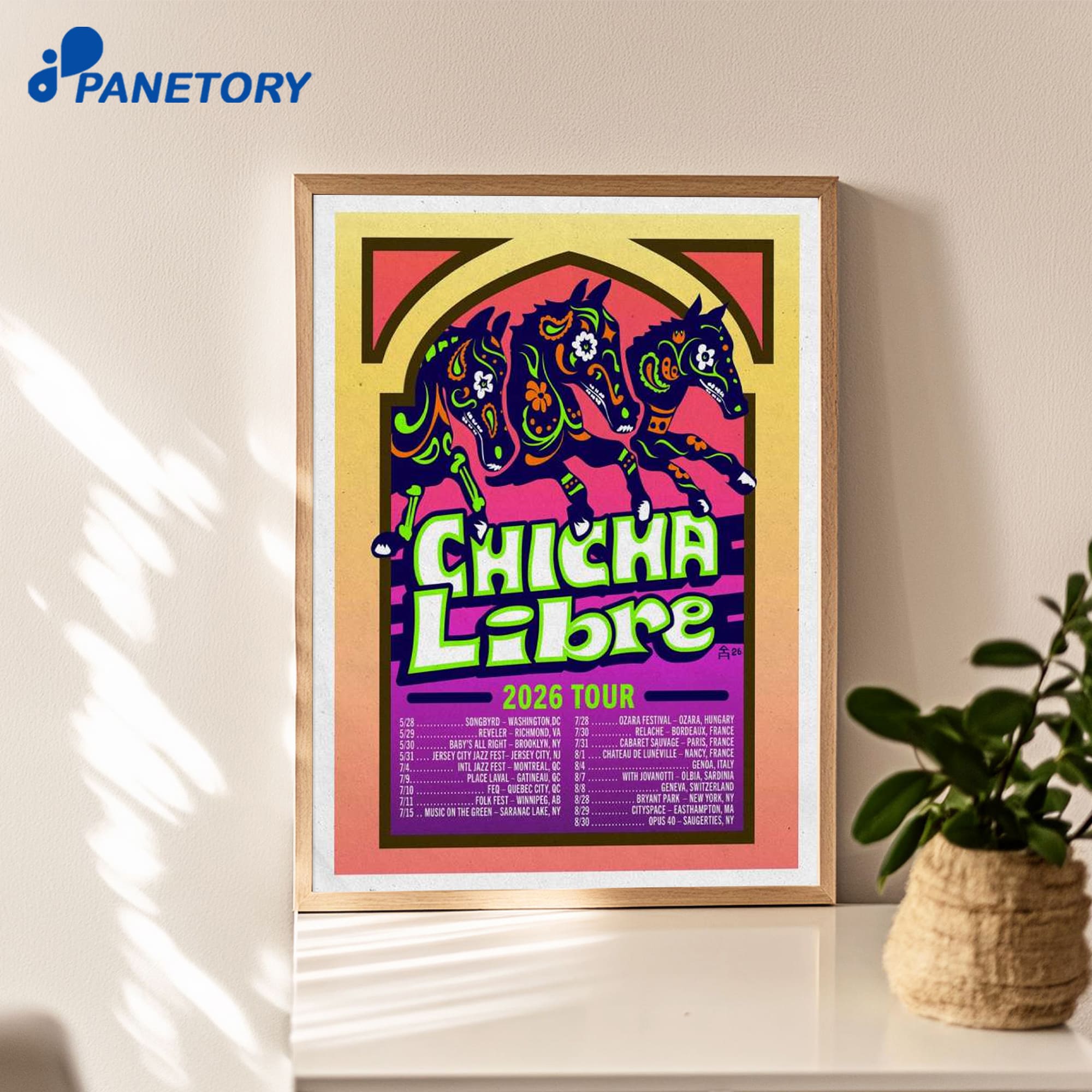 Chicha Libre Tour 2026 Poster Chicha Libre Tour 2026 Poster