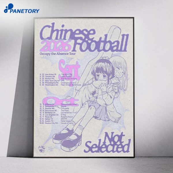 Chinese Football Band Occupy The Absence Tour 2026 Poster