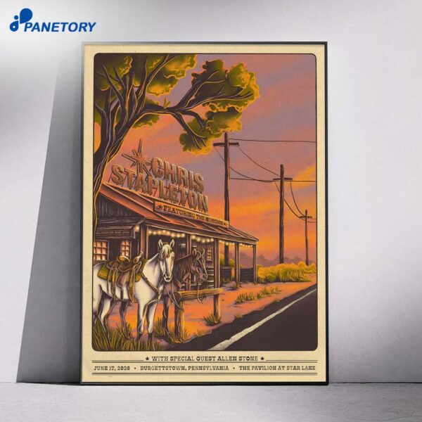 Chris Stapleton Burgettstown Pennsylvania Jun 17 2026 Poster