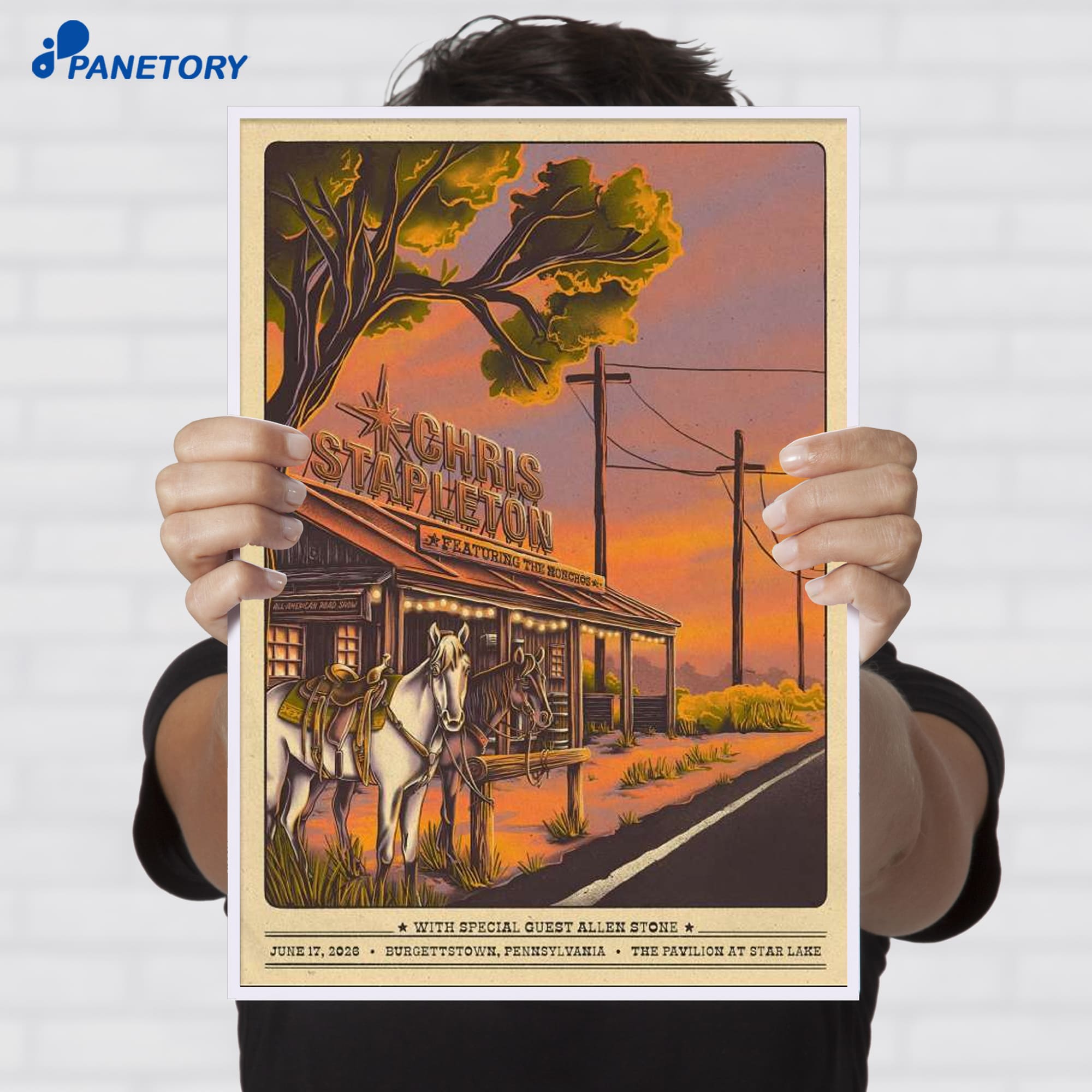 Chris Stapleton Burgettstown Pennsylvania Jun 17 2026 Poster Chris Stapleton Burgettstown Pennsylvania Jun 17 2026 Poster