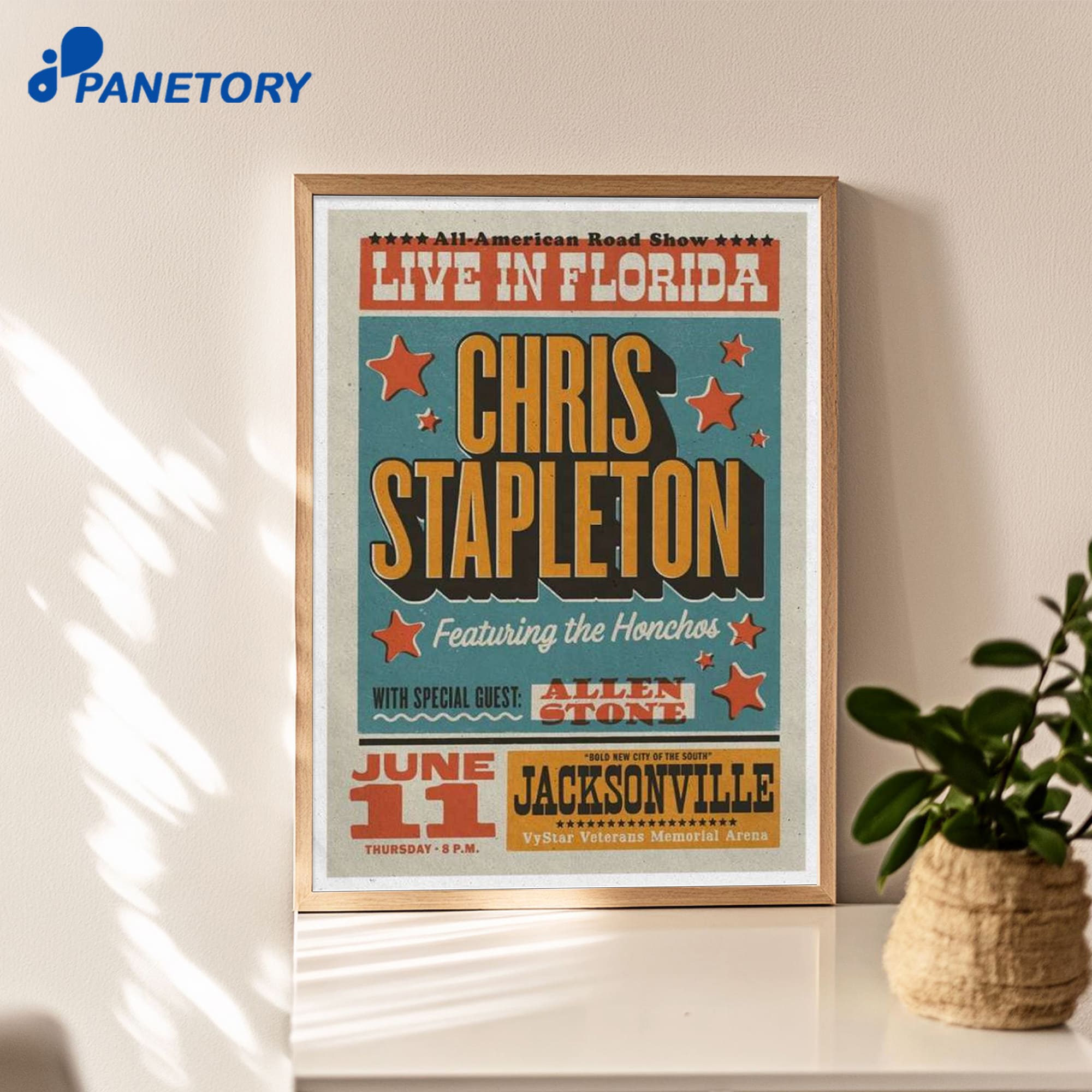 Chris Stapleton Jacksonville Fl Jun 11 2026 Poster Chris Stapleton Jacksonville Fl Jun 11 2026 Poster