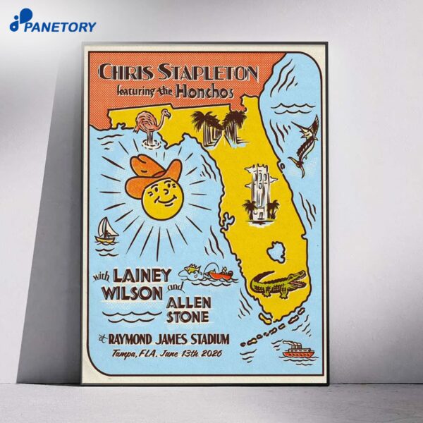 Chris Stapleton Raymond James Stadium Tampa FL Jun 13 2026 Poster