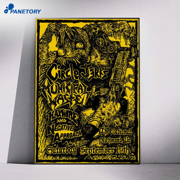 Circle Jerks Richmond VA Sep 19 2026 Poster