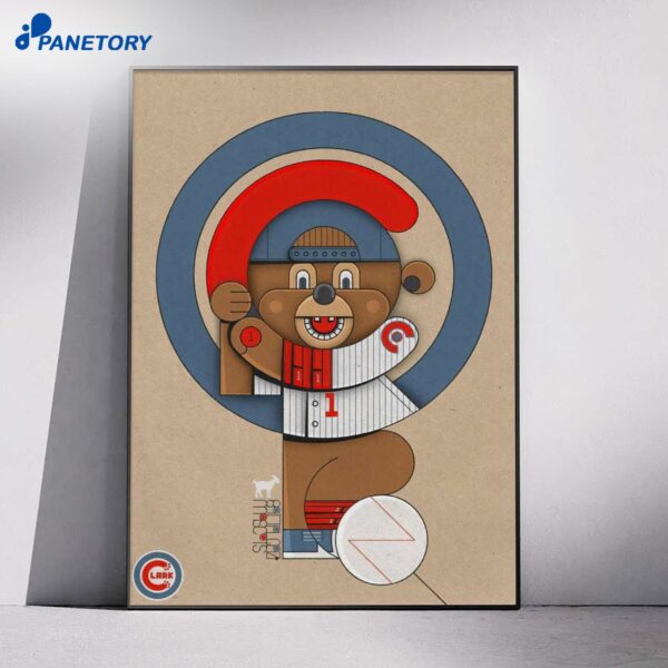 Clark The Cub Wrigley Field Poster
