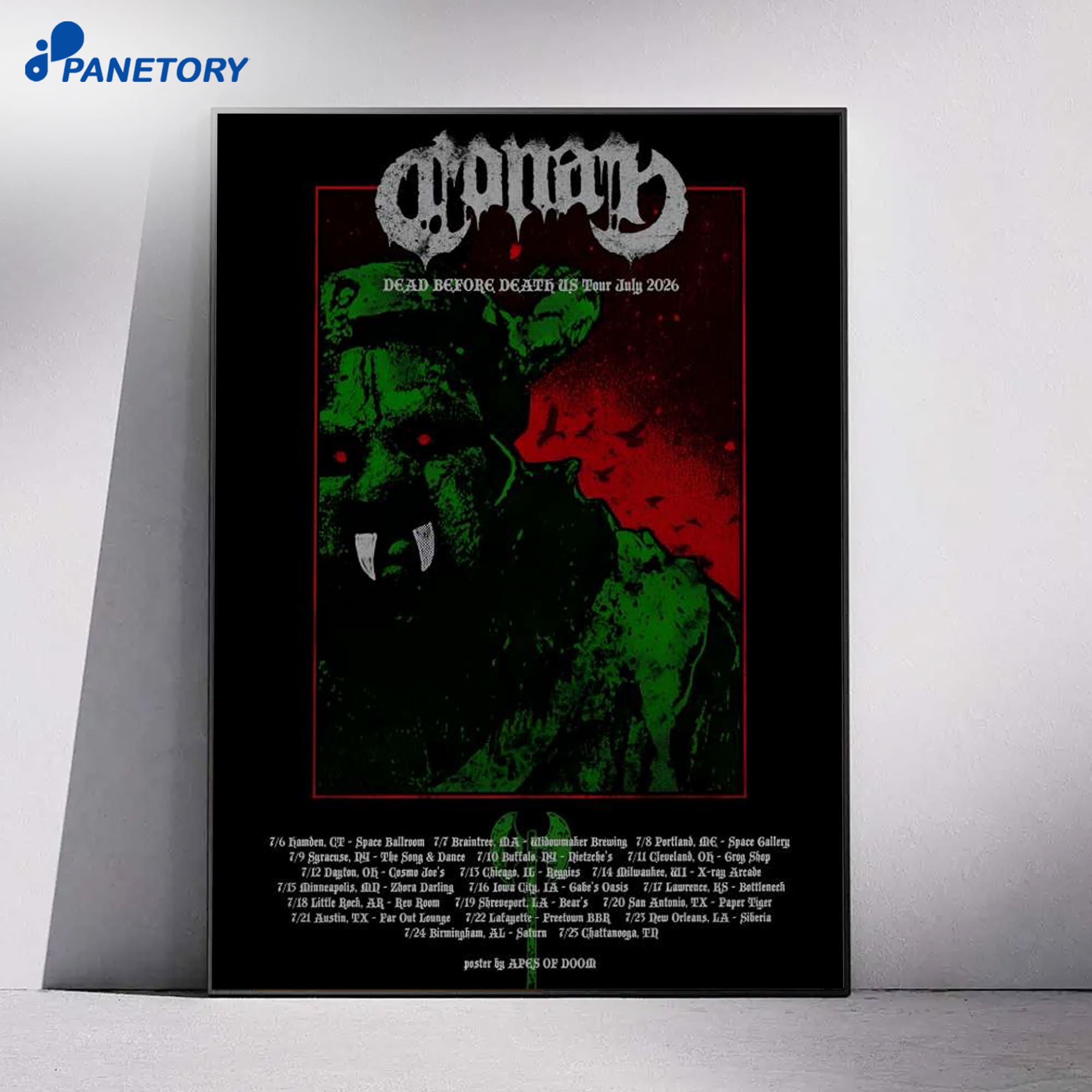 Conan Us Dead Before Death July Tour 2026 Poster 4 Conan Us Dead Before Death July Tour 2026 Poster 1