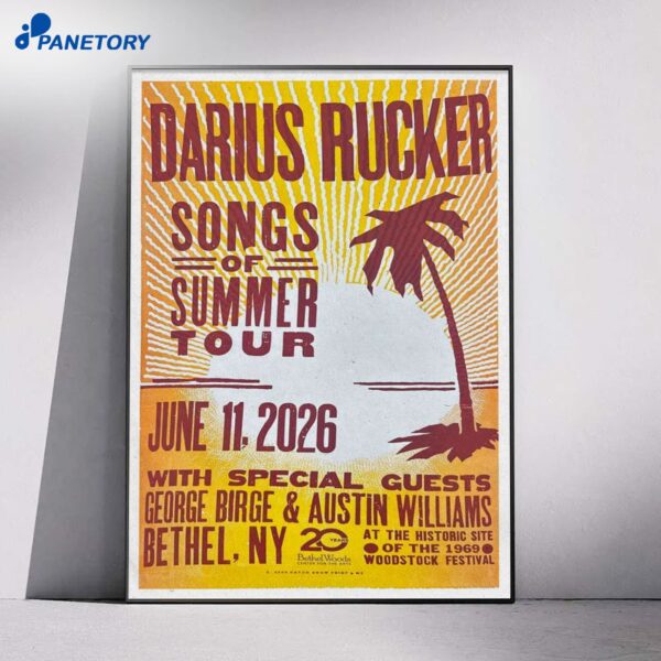 Darius Rucker Bethel NY Jun 11 2026 Poster