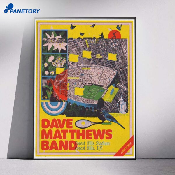 Dave Matthews Band Forest Hills NY Jun 10 2026 Poster