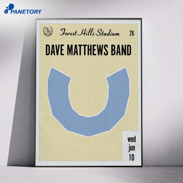 Dave Matthews Forest Hills Stadium Show Jun 10 Poster