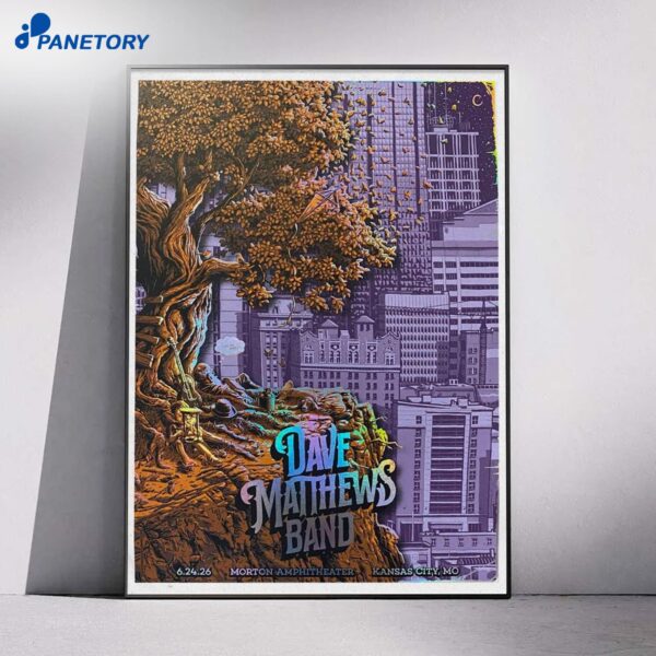 Dave Matthews Kansas City Jun 24 2026 Poster