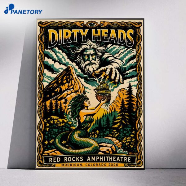 Dirty Heads Red Rocks Amphitheatre Shows Jun 25 2026 Poster