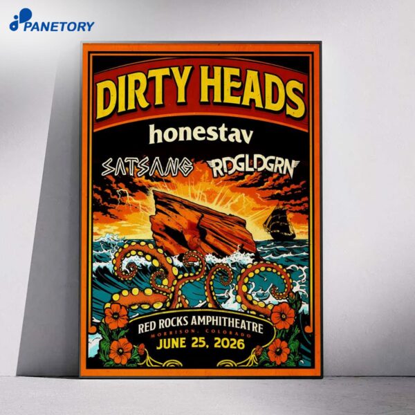 Dirty Heads Red Rocks Shows Jun 25 2026 Poster