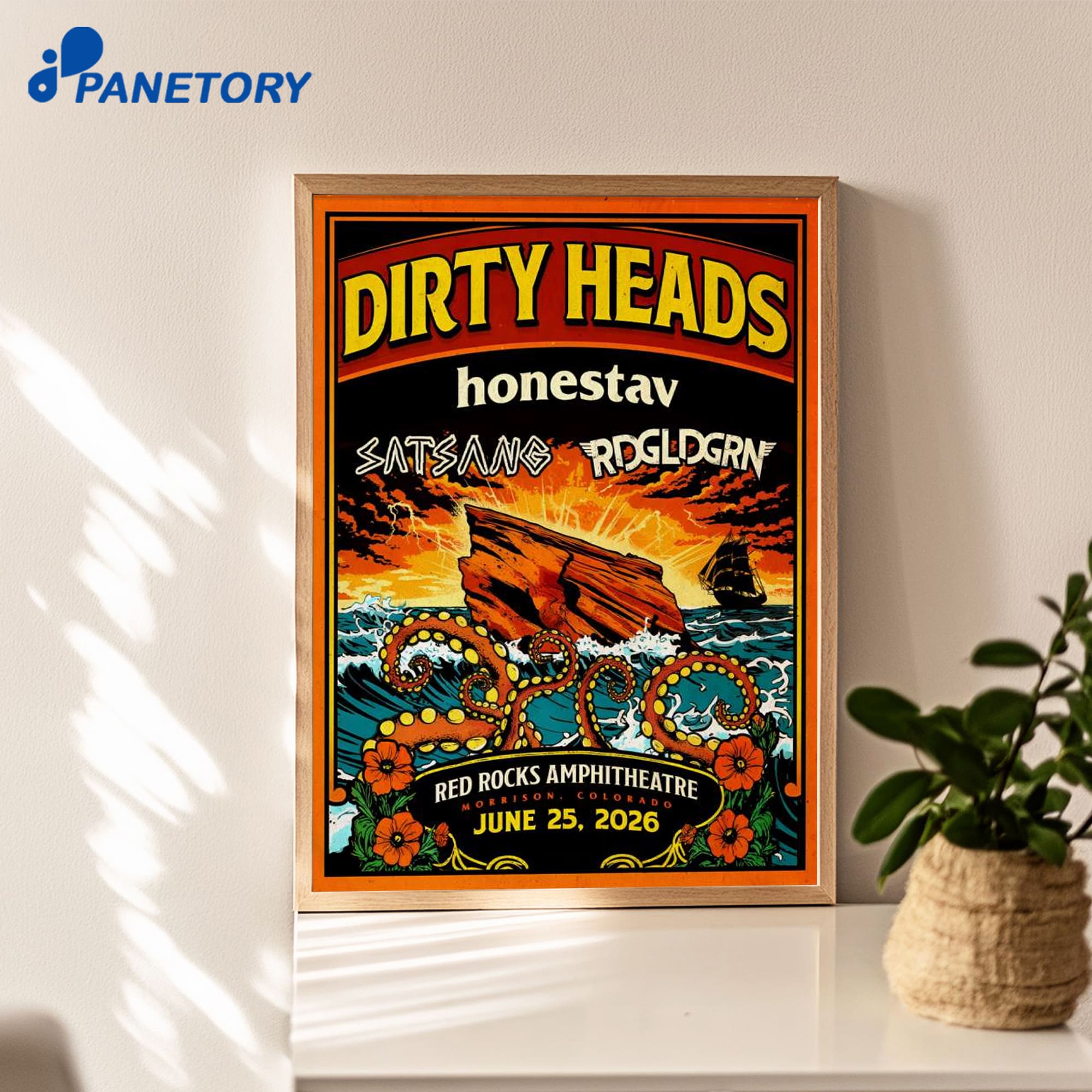 Dirty Heads Red Rocks Shows Jun 25 2026 Poster Dirty Heads Red Rocks Shows Jun 25 2026 Poster