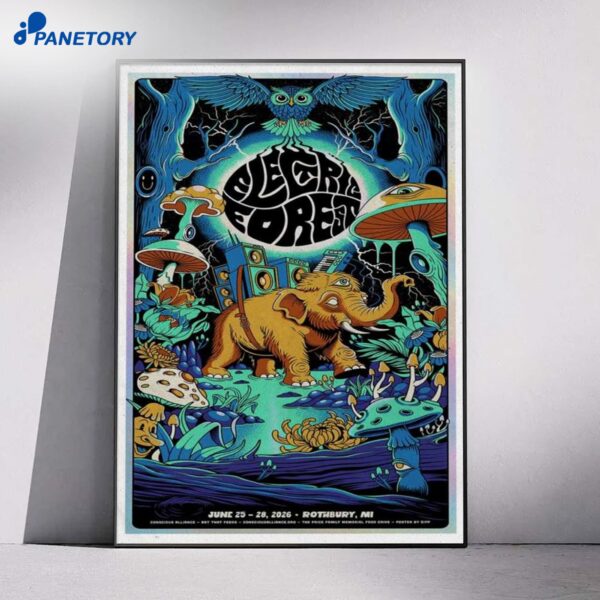Electric Forest Show Rothbury MI Jun 27 2026 Poster