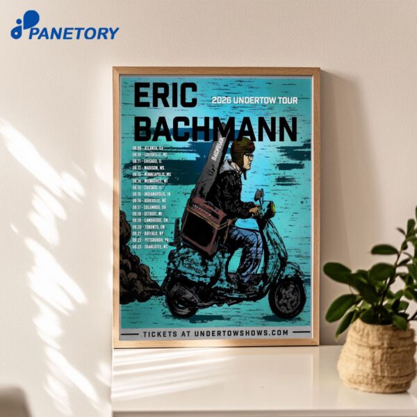 Eric Bachmann Undertow Shows 2026 Poster