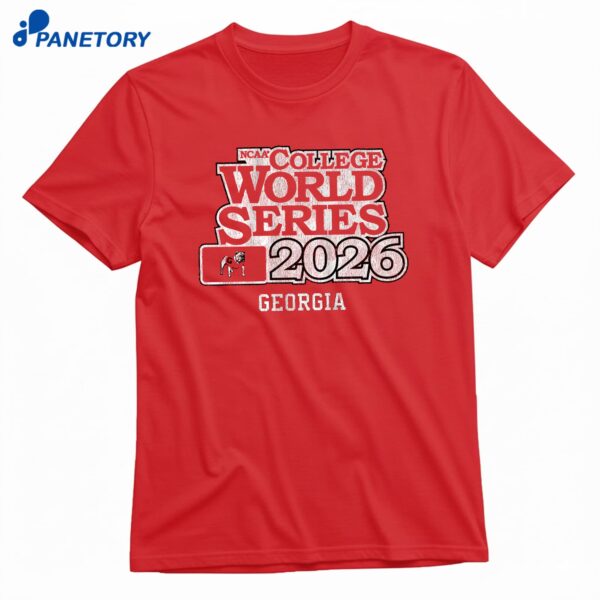 Georgia Baseball 2026 College World Series T-Shirt