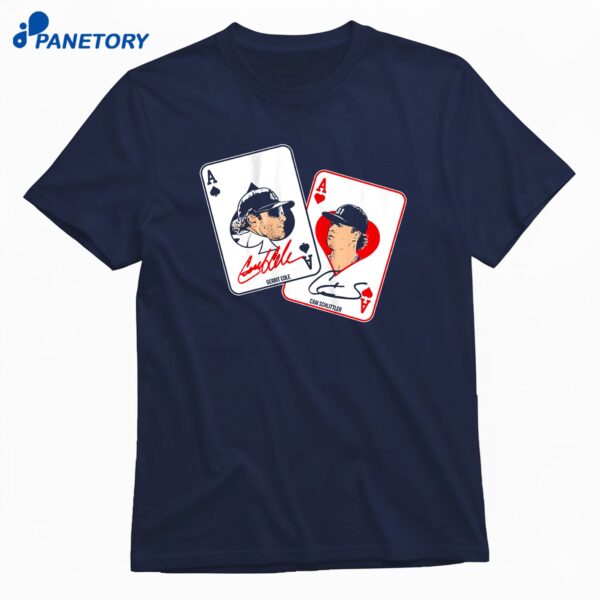Gerrit Cole & Cam Schlittler Pocket Aces T-Shirt