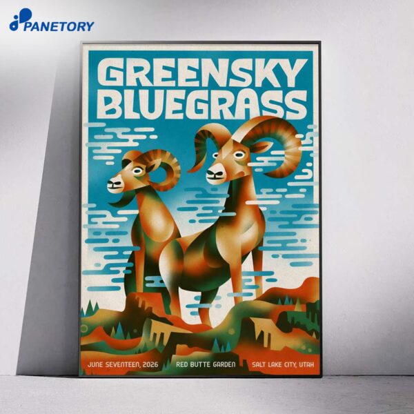 Greensky Bluegrass Red Butte Garden Amphitheatre Salt Lake City UT Jun 17 2026 Poster