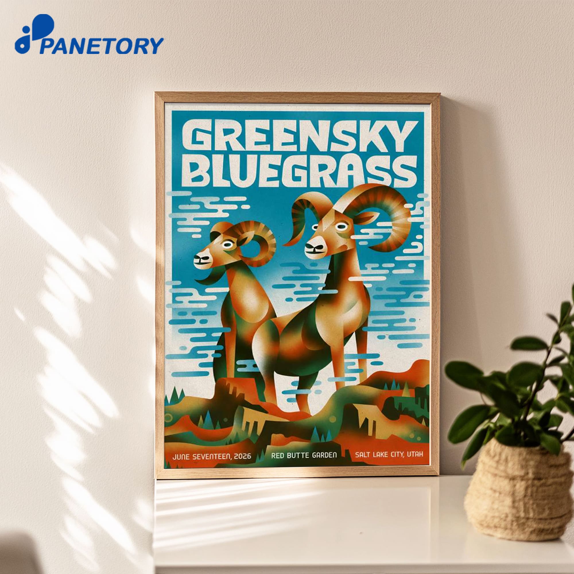 Greensky Bluegrass Red Butte Garden Amphitheatre Salt Lake City Ut Jun 17 2026 Poster Greensky Bluegrass Red Butte Garden Amphitheatre Salt Lake City Ut Jun 17 2026 Poster
