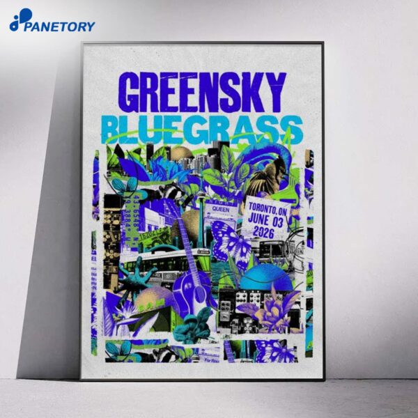Greensky Bluegrass Toronto Jun 3 2026 Poster