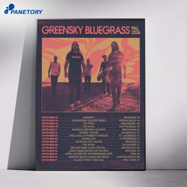 Greensky Bluegrass Tour Fall 2026 Poster