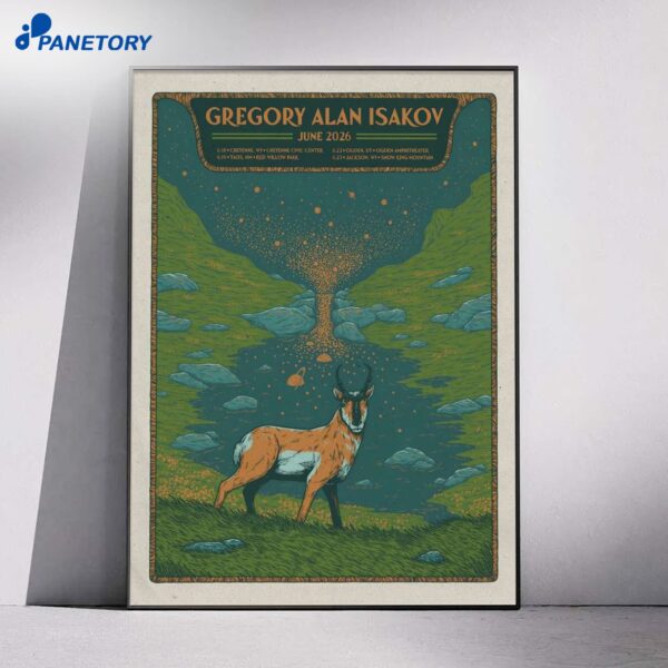 Gregory Alan Isakov Taos NM Jun 19 2026 Poster