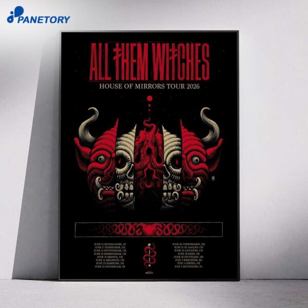 House Of Mirrors Tour All Them Witches 2026 Poster