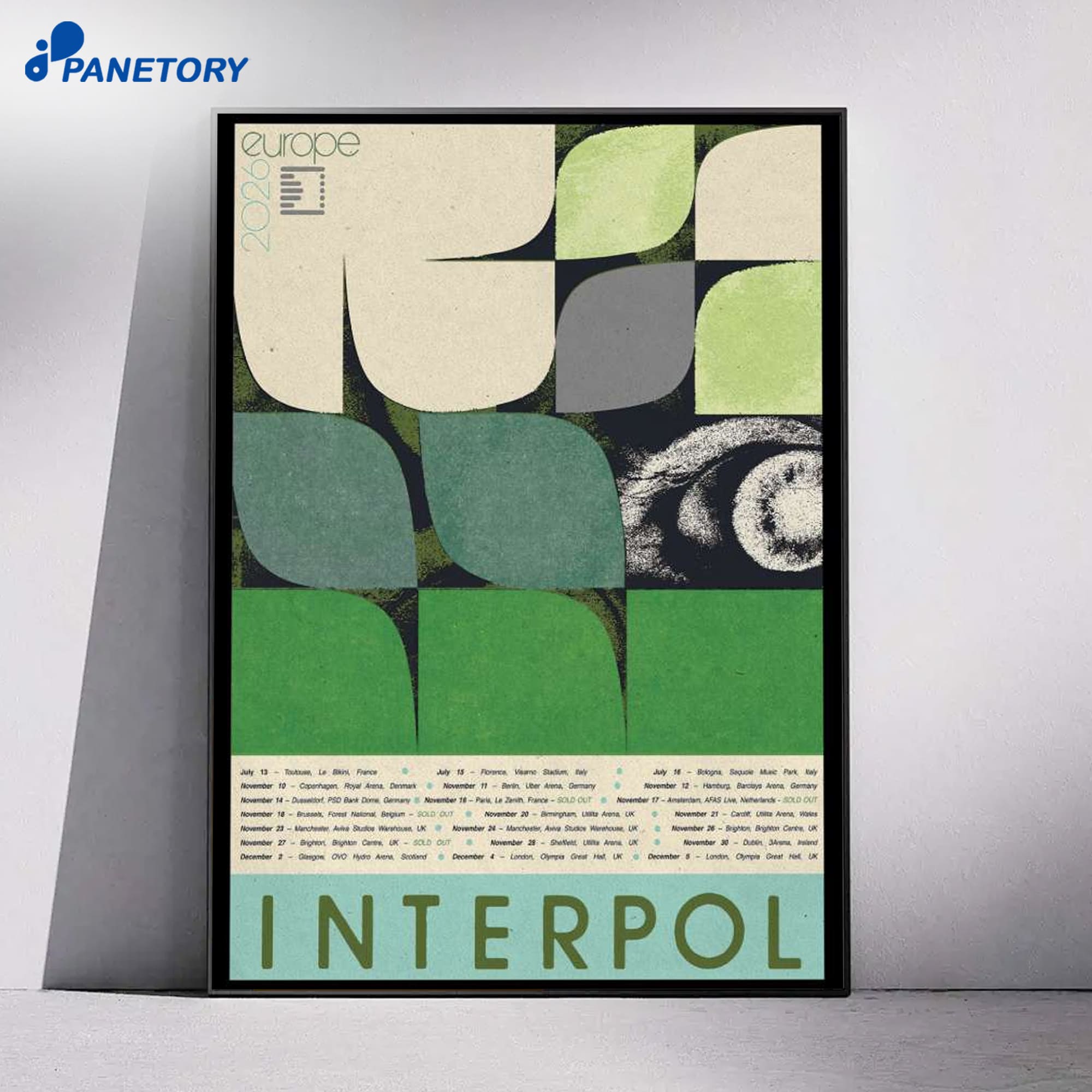 Interpol Europe Tour 2026 Poster 4 Interpol Europe Tour 2026 Poster 1