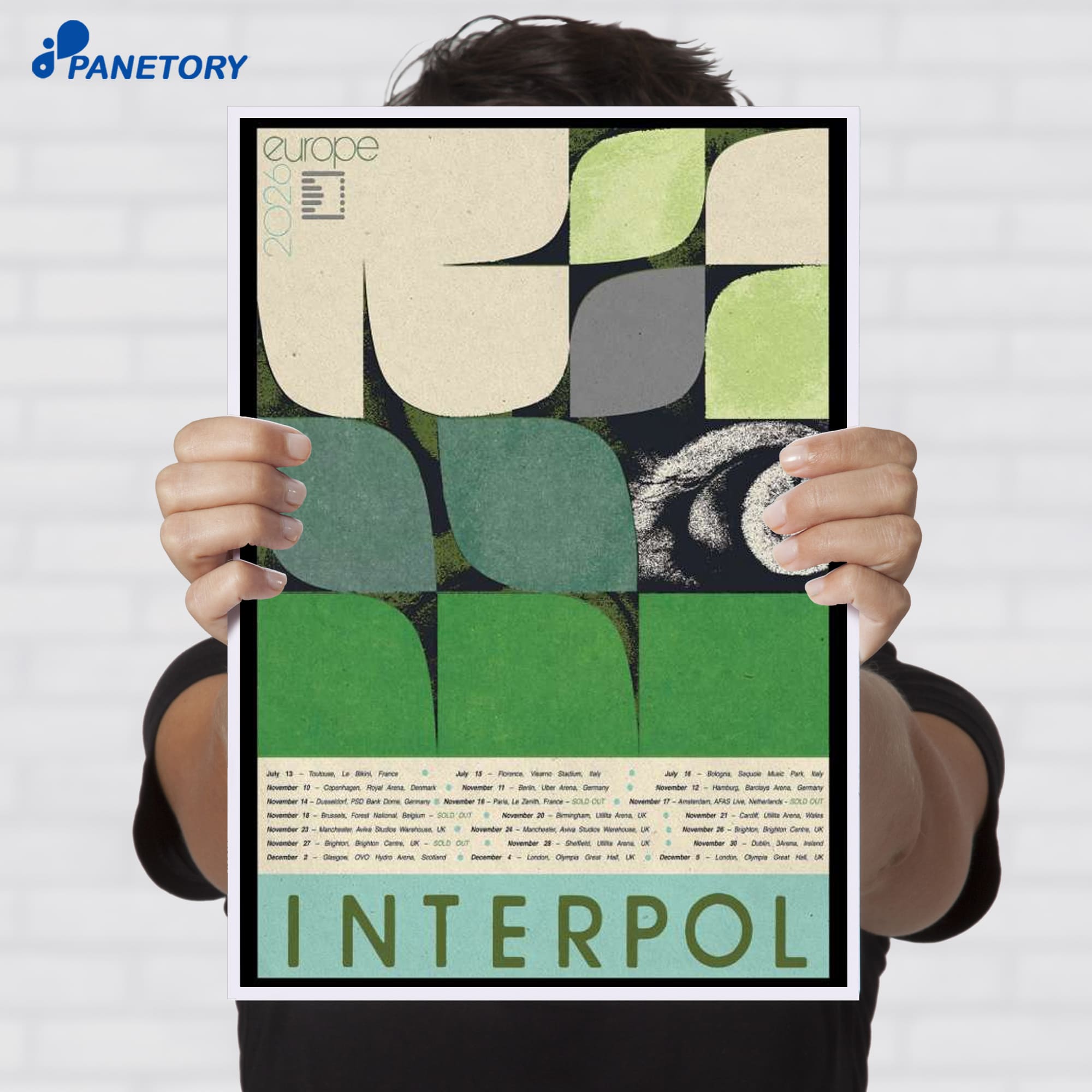 Interpol Europe Tour 2026 Poster Interpol Europe Tour 2026 Poster