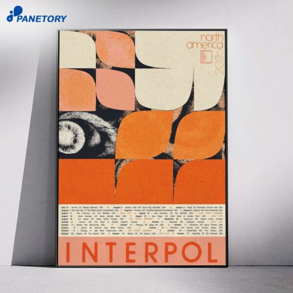 Interpol North America Tour 2026 Poster